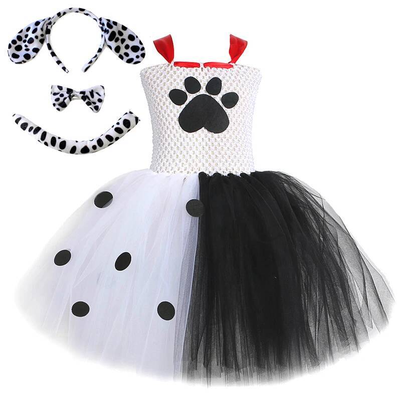 Baby Clothing Girls - Платье-пачка для девочек в стиле далматинца,