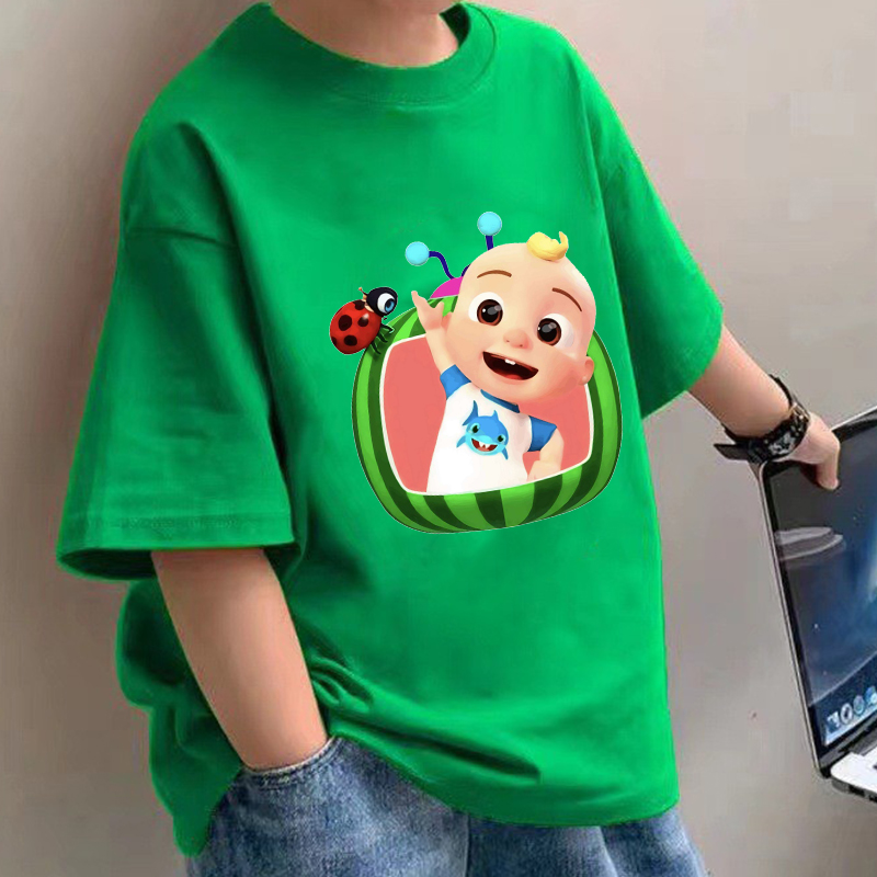 Baby Clothing Girls - Детские футболки Cocomelons, хлопковые рубашки с