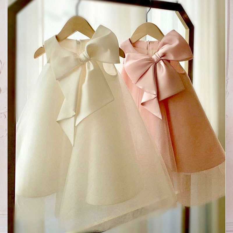 Летнее платье с большим бантом – обзор и цена Baby Clothing On Sale