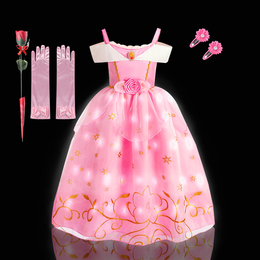 2 шт., розовое платье принцесс – обзор и цена Baby Clothing Europe